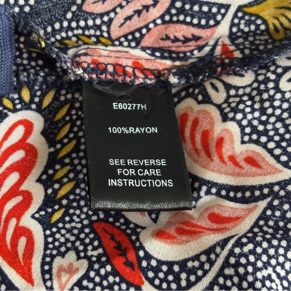 Aakaa Size Large High-Waisted Wide-Leg Floral Print Crop Pants - Picture 5 of 7